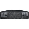 Stella Homewares Party Tent with 12 Sidewalls Anthracite 8x4 m PE