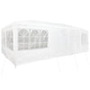 Stella Homewares Party Tent with 12 Sidewalls White 8x4 m PE
