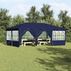 Stella Homewares Party Tent with 10 Sidewalls Blue 6x4 m PE