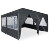 Stella Homewares Party Tent with 8 Sidewalls Anthracite 4x4 m PE