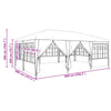 Stella Homewares Party Tent with 10 Sidewalls Anthracite 6x4 m PE
