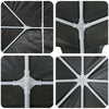Stella Homewares Party Tent with 10 Sidewalls Anthracite 6x4 m PE