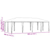 Stella Homewares Party Tent White 8x4 m PE