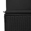 Stella Homewares 10 Piece Garden Dining Set with Cushions Black Poly Rattan Acacia