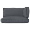 Stella Homewares 3 Piece Pallet Cushion Set Anthracite Oxford Fabric