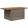 Stella Homewares 10 Piece Garden Dining Set with Cushions in Grey Poly Rattan Acacia