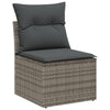 Stella Homewares 10 Piece Garden Dining Set with Cushions Grey Poly Rattan