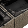 Stella Homewares 10 Piece Garden Dining Set with Cushions Grey Poly Rattan