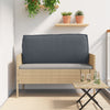 Stella Homewares Outdoor Cushion Anthracite Polyester 120 x 12 x 40 cm