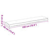 Stella Homewares Pallet Cushions for Bench 2 pcs Anthracite 180x40x8 cm Oxford Fabric