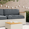 Stella Homewares Pallet Cushion for Seat Anthracite 120x80x12 cm Oxford Fabric