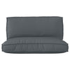Stella Homewares Pallet Cushion Set Set of 2 Anthracite Polyester Standard