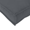 Stella Homewares Pallet Cushion for Backrest Anthracite 70x40x12 cm Oxford Fabric