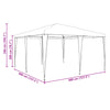 Stella Homewares Party Tent Anthracite 4x4 m PE