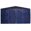 Stella Homewares Party Tent with 8 Sidewalls Blue 4x4 m PE