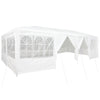Stella Homewares Party Tent with 12 Sidewalls White 8x4 m PE