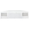Stella Homewares Party Tent with 12 Sidewalls White 8x4 m PE