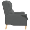 Stella Homewares Modern Armchair Dark Grey Fabric, Wood Medium Durable Armchair