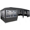 Stella Homewares Party Tent with 12 Sidewalls Anthracite 8x4 m PE