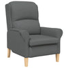 Stella Homewares Modern Armchair Dark Grey Fabric, Wood Medium Durable Armchair