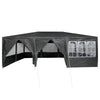 Stella Homewares Party Tent with 10 Sidewalls Anthracite 6x4 m PE