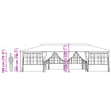 Stella Homewares Party Tent with 12 Sidewalls Anthracite 8x4 m PE