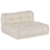 Stella Homewares Modular Pouffes 3 Pack in Cream Fabric