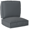 Stella Homewares 2 Piece Pallet Cushion Set Anthracite Oxford Fabric
