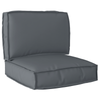 Stella Homewares 2 Piece Pallet Cushion Set Anthracite Oxford Fabric