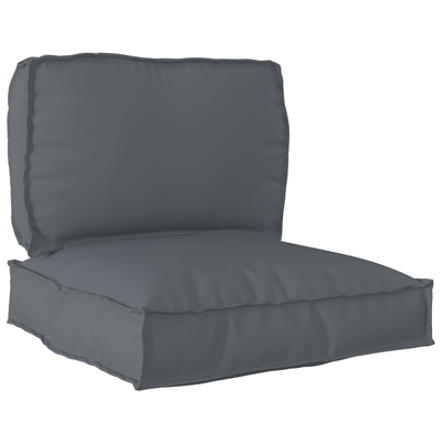 Stella Homewares 2 Piece Pallet Cushion Set in Anthracite Oxford Fabric