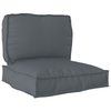 Stella Homewares 2 Piece Pallet Cushion Set in Anthracite Oxford Fabric