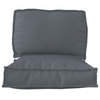 Stella Homewares 2 Piece Pallet Cushion Set in Anthracite Oxford Fabric