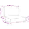 Stella Homewares 2 Piece Pallet Cushion Set in Anthracite Oxford Fabric