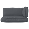 Stella Homewares 3 Piece Pallet Cushion Set Anthracite Oxford Fabric