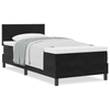 Stella Homewares Box Spring Bed with Mattress Black King Single Velvet