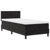 Stella Homewares Box Spring Bed with Mattress Black King Single Velvet