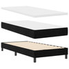 Stella Homewares Box Spring Bed with Mattress Black King Single Velvet