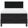 Stella Homewares Box Spring Bed with Mattress Black King Single Velvet