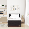Stella Homewares Box Spring Bed with Mattress Black King Single Velvet