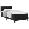 Stella Homewares Box Spring Bed with Mattress Black King Single Velvet