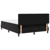 Stella Homewares Box Spring Bed with Mattress Black Full Velvet
