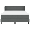 Stella Homewares Box Spring Bed with Mattress Dark Grey Full Fabric