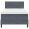 Stella Homewares Box Spring Bed with Mattress & LED Dark Grey King Single Fabric