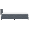 Stella Homewares Box Spring Bed with Mattress & LED Dark Grey King Single Fabric