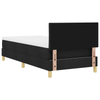 Stella Homewares Box Spring Bed with Mattress & LED Black King Single Velvet