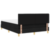 Stella Homewares Box Spring Bed with Mattress & LED Black Full Velvet