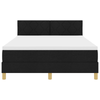 Stella Homewares Box Spring Bed with Mattress & LED Black Full Velvet
