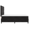 Stella Homewares Box Spring Bed with Mattress&LED Black Queen Velvet