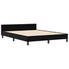 Stella Homewares Bed Frame Black Queen Velvet