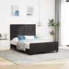Stella Homewares Bed Frame Black Queen Velvet